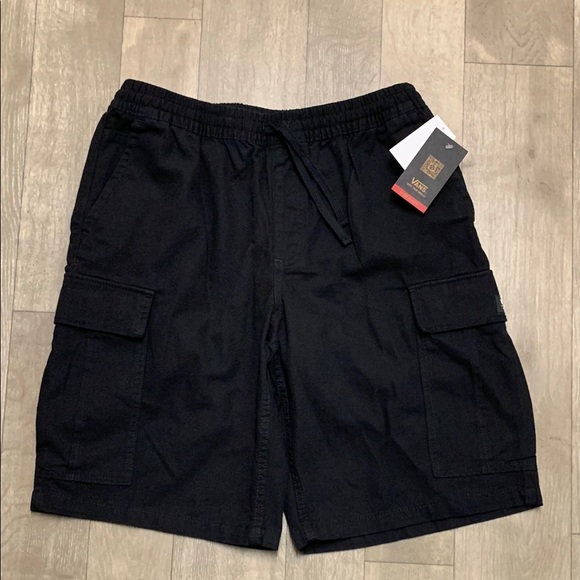 Mens NWT VANS Loose Fit Cargo Drawstring Utility‎ Shorts - Picture 1 of 6